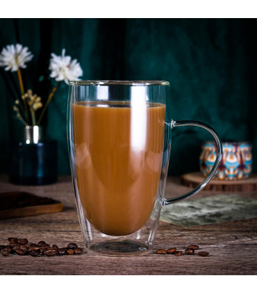 Double Wall Glasses Pivano Barware Clear 15.5 x 9 x 5.8 cm Borosilicate Glass