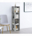 Corner Cabinet Grey Sonoma 33x33x132 cm Engineered Wood