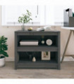 Book Cabinet Grey 80x35x68 cm Solid Wood Pine