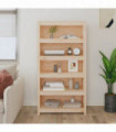 Book Cabinet 80x35x154 cm Solid Wood Pine