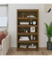 Book Cabinet Honey Brown 80x35x154 cm Solid Wood Pine