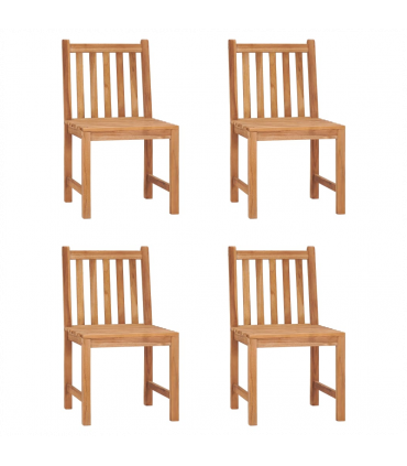 5 Piece Garden Dining Set Solid Teak Wood