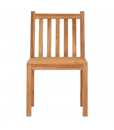 5 Piece Garden Dining Set Solid Teak Wood