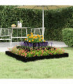 Planter Black 80x80x27 cm Solid Wood Pine