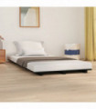 Bed Frame Black 100x200 cm Solid Wood Pine