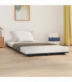 Bed Frame Grey 90x200 cm Solid Wood Pine