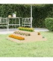 Planter 80x80x27 cm Solid Wood Pine