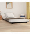 Bed Frame Black 90x200 cm Solid Wood Pine