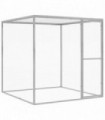 vidaXL Cat Cage 1.5x1.5x1.5 m Galvanised Steel