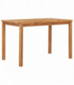 vidaXL Garden Dining Table 120x70x77 cm Solid Teak Wood