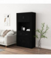 vidaXL Highboard Black Engineered Wood