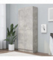 vidaXL Book Cabinet Concrete Grey 82.5x30.5x185.5 cm Engineered Wood