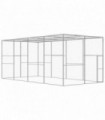 vidaXL Cat Cage 6x3x2.5 m Galvanised Steel