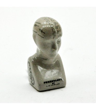 6" PHRENOLOGY HEAD CERAMIC