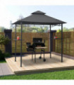 BBQ Gazebo 240x150x255 cm Anthracite Steel