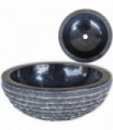 Basin Marble 40 cm Black