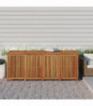 vidaXL Garden Storage Box 200x80x75 cm Solid Wood Acacia