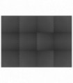 Floor Mats 12 pcs 4.32 ㎡ EVA Foam Black