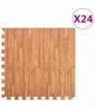 Floor Mats 24 pcs Wood Grain 8.64 ㎡ EVA Foam