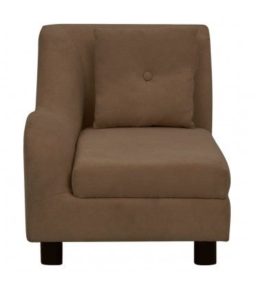 Dog Sofa with Pillow Brown 83x44x44 cm Plush