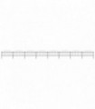 Garden Fence with Spear Top Steel (0.5-0.75)x13.6 m Black