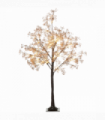 HOMCOM 4ft Artificial Tree with Warm White LED Lights, Baby Breath Flowers