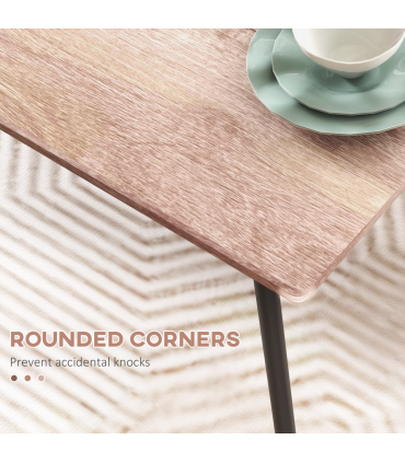 HOMCOM 5 Piece Dining Table and Chairs Set, Space Saving Table and 4 Chairs