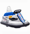 HOMCOM 6V Kids Bumper Car, 360-Degree Rotation Waltzer Car w/ 2 Speeds - White