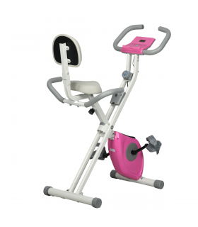 HOMCOM Folding Exercise Bike w/ Adjustable Magnetic Resistance and Seat Height