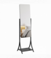 HOMCOM Freestanding Full Length Mirror Adjustable Full Body Mirror w/ Shelf