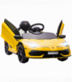HOMCOM Lamborghini Aventador Licensed 12V Kids Electric Ride On Car - Yellow