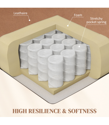 HOMCOM Lift Chair Riser and Recliner Chair with Vibration Massage, Heat, Brown