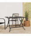 vidaXL Folding Garden Table Anthracite 110x80x72 cm Steel Mesh