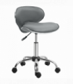 HOMCOM Office Chair Beauty Salon Rolling Technician Stool Chair Grey