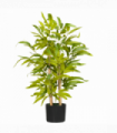 Artificial Plant Green Thick Plastic Bamboo Design Tabletop Size 60cm Height