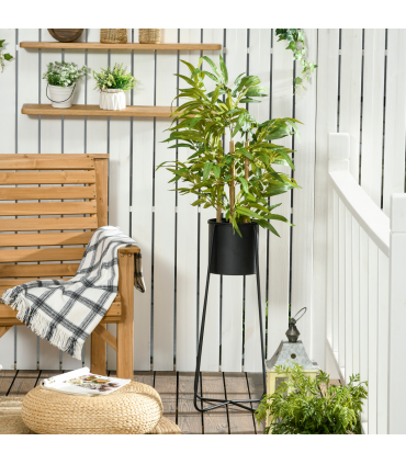 Artificial Plant Green Thick Plastic Bamboo Design Tabletop Size 60cm Height