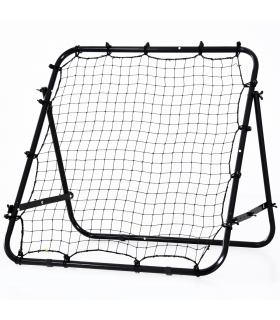 HOMCOM Rebounder Net Kids Adults Football Training Aid Adjustable