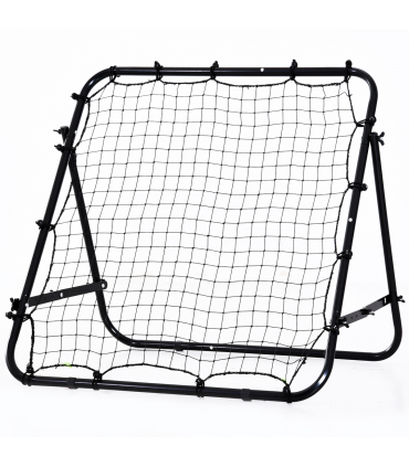 HOMCOM Rebounder Net Kids Adults Football Training Aid Adjustable