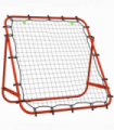 HOMCOM Rebounder Net Kids Adults Football Training Aid Adjustable Red