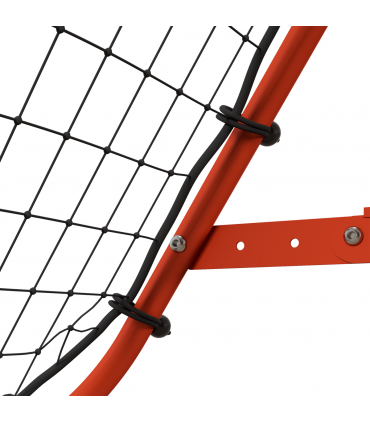 HOMCOM Rebounder Net Kids Adults Football Training Aid Adjustable Red