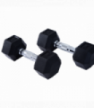 Hexagonal Dumbbells Kit Weight Lifting Exercise for Home Fitness 2x5kg HOMCOM