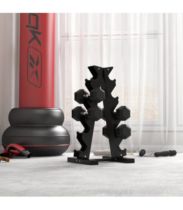 Hexagonal Dumbbells Kit Weight Lifting Exercise for Home Fitness 2x5kg HOMCOM