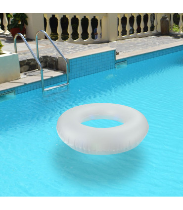 LED Light Swim Ring - 90cm Diameter - Tough Vinyl Rubber - Assorted Colors