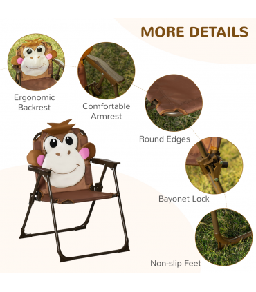 Kids Foldable Four-Piece Garden Set Table, Chairs, Umbrella