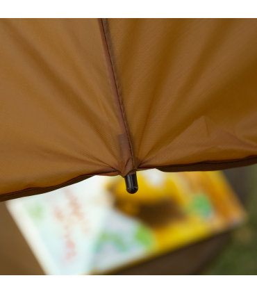 Kids Foldable Four-Piece Garden Set Table, Chairs, Umbrella