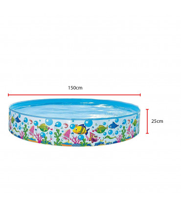 Kids Ridgid Wall Play Swimming Centre Paddling Pool Sea Life Outdoor Summer Fun