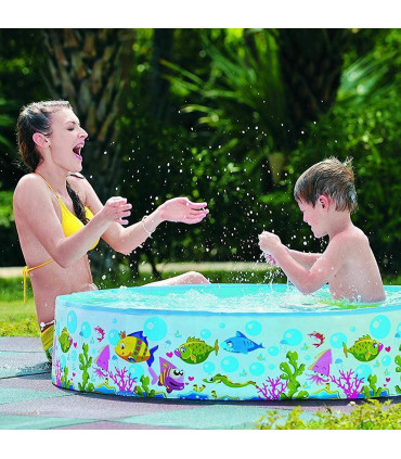 Kids Ridgid Wall Play Swimming Centre Paddling Pool Sea Life Outdoor Summer Fun