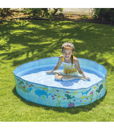 Kids Ridgid Wall Play Swimming Centre Paddling Pool Sea Life Outdoor Summer Fun