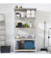 Large 5 Tier Garage Shelving Racking - Galvanised