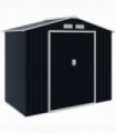 Lockable Garden Shed Large Patio Roofed Foundation 7ft x 4ft,Grey Vent
